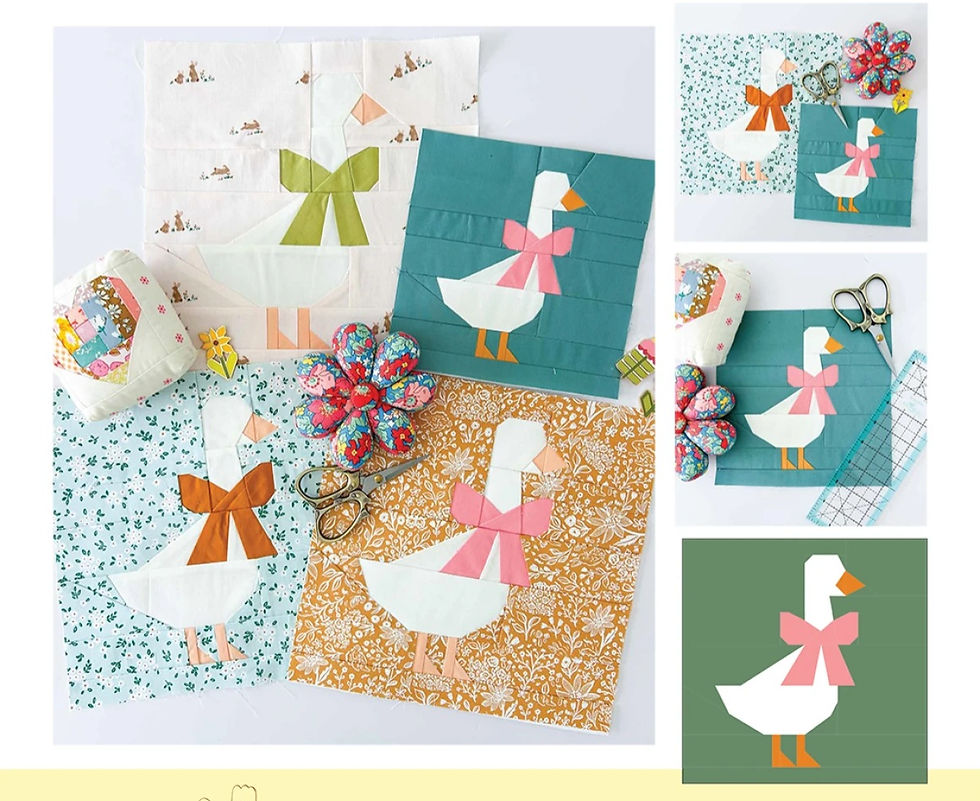 Thumbnail: Gentler Times Quilt Seeds By Lori Holt  No. 6  - Silly Goose Quilt Kit 