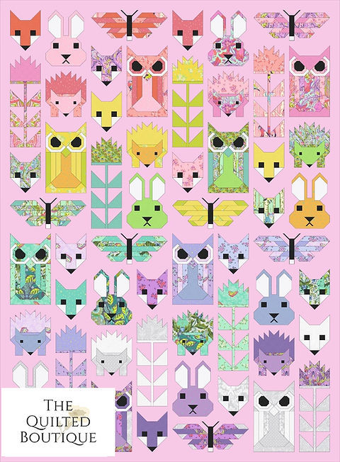 Forest Fancy Quilt Kit Featuring Tula Pink Full Moon Forest II