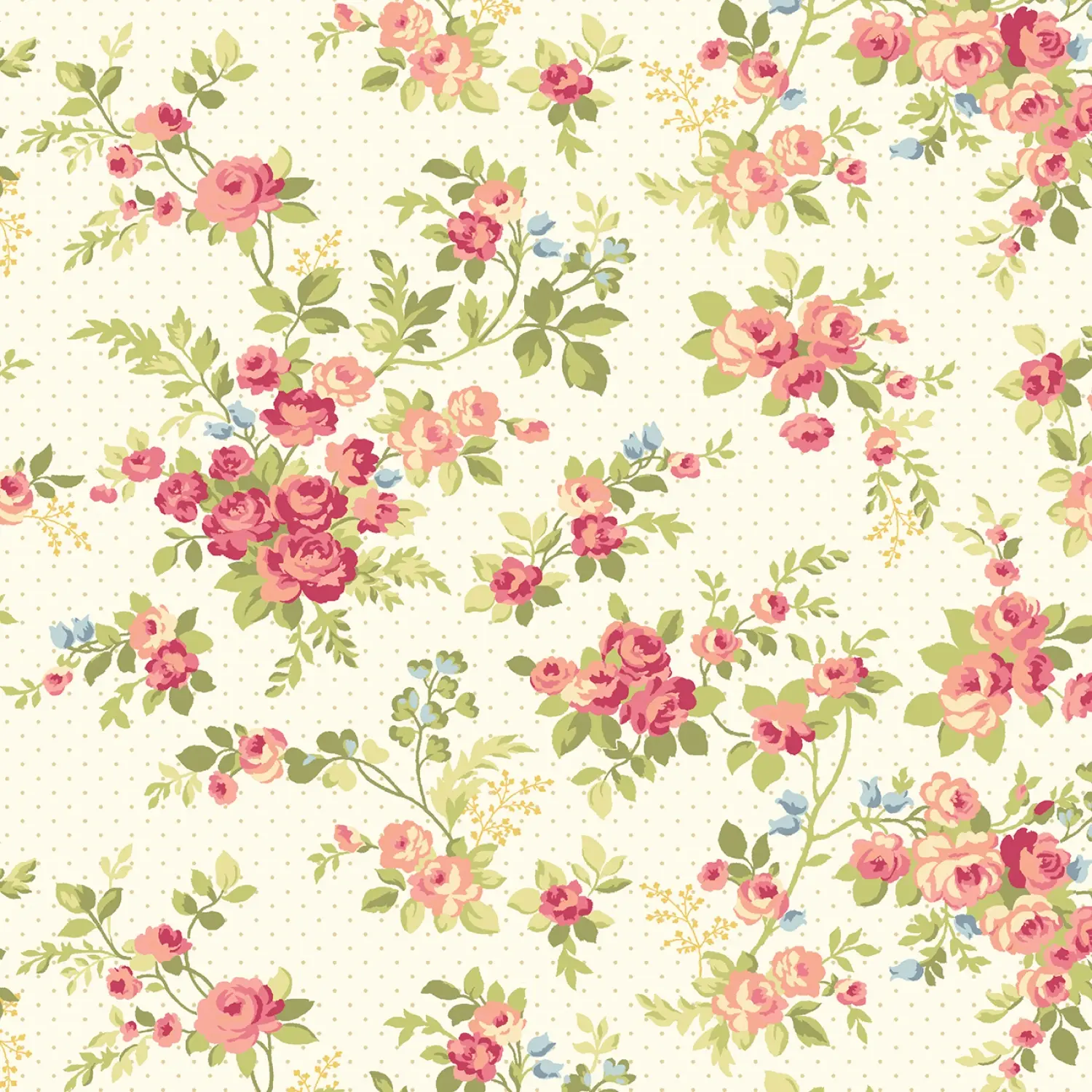 Wildflower Roses By Christine Schulte For Marcus Fabrics 