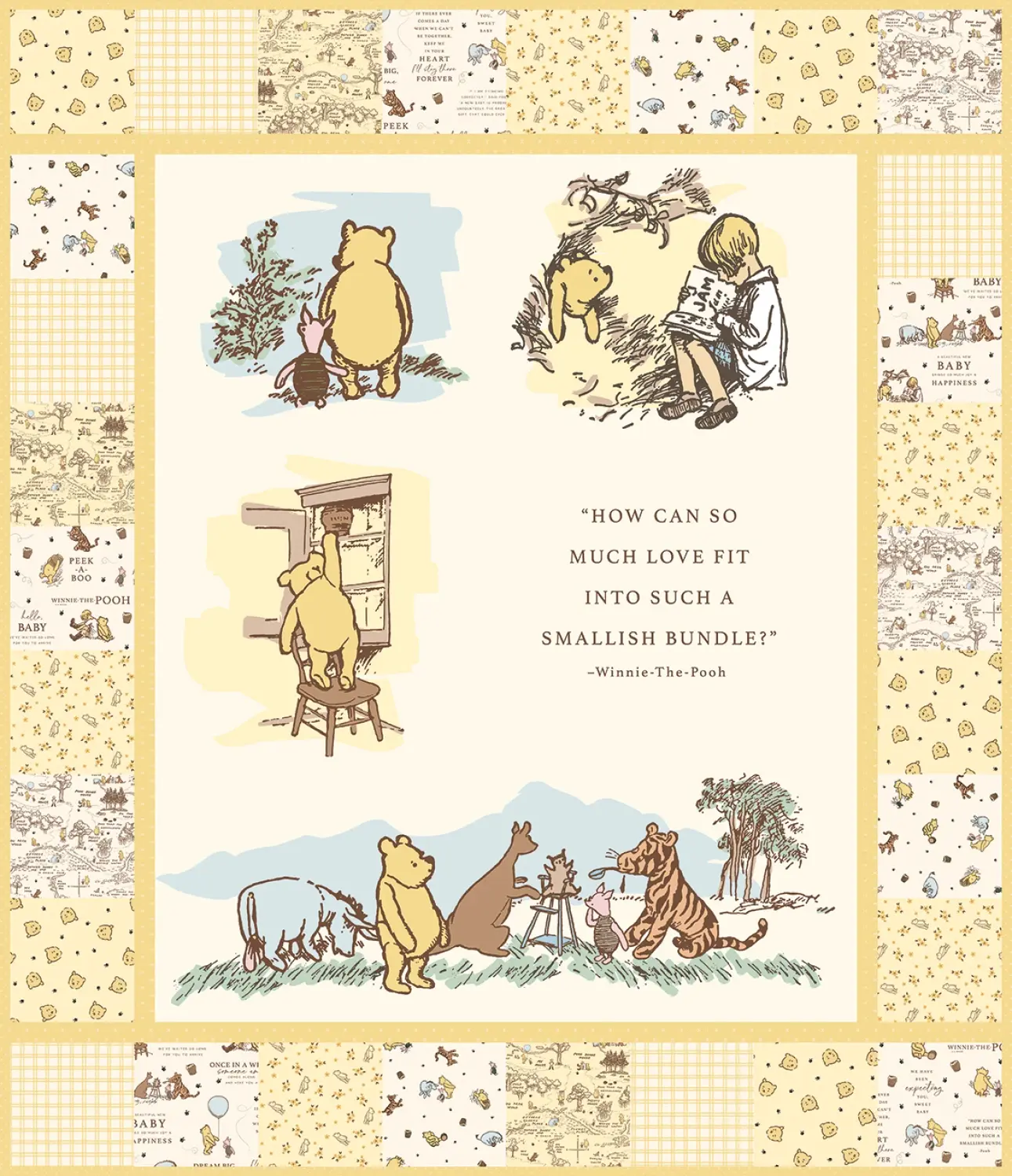 Winnie The Pooh Boxed Quilt Kit