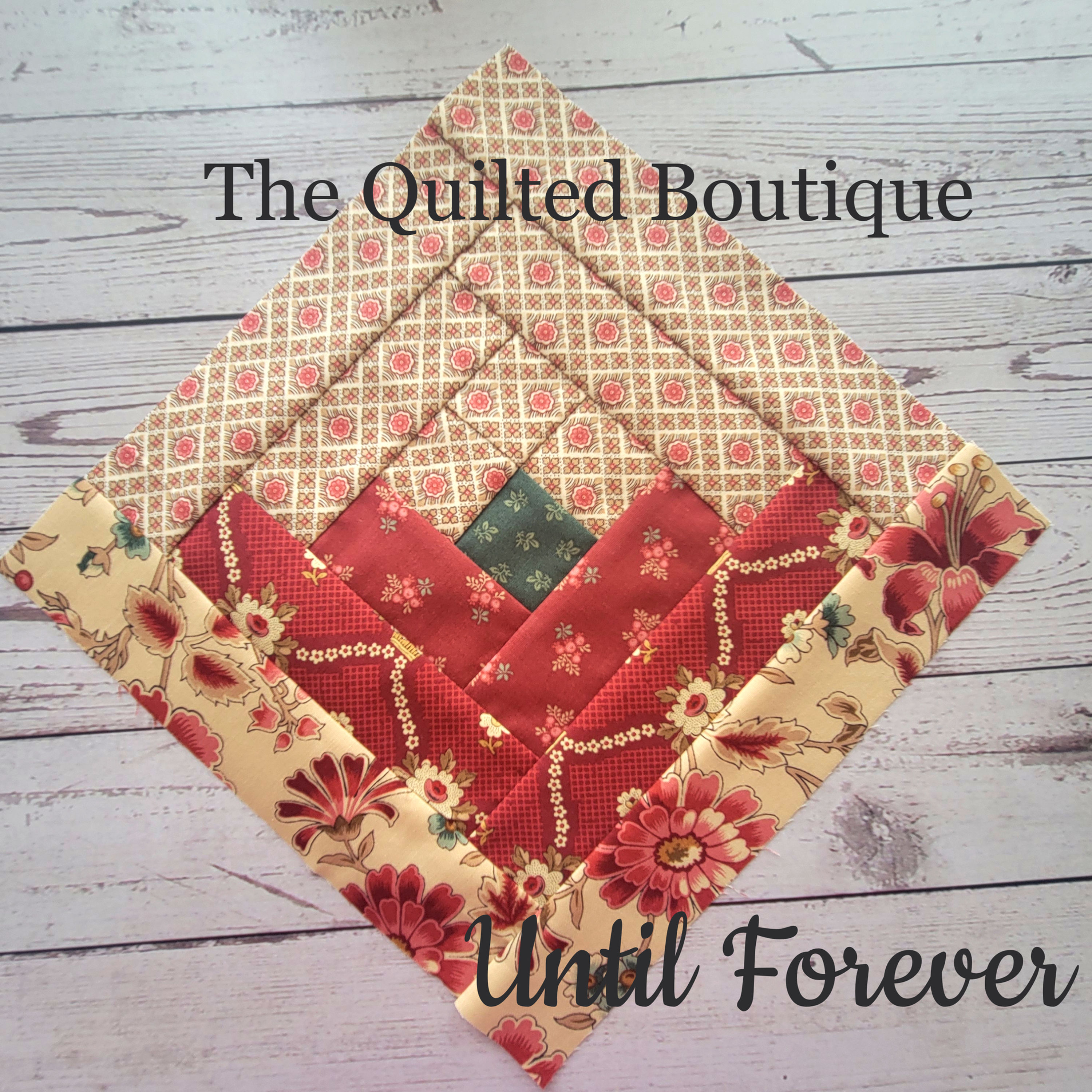The Quilted Boutique's Until Forever A Pre-Cut Log Cabin Quilt Kit