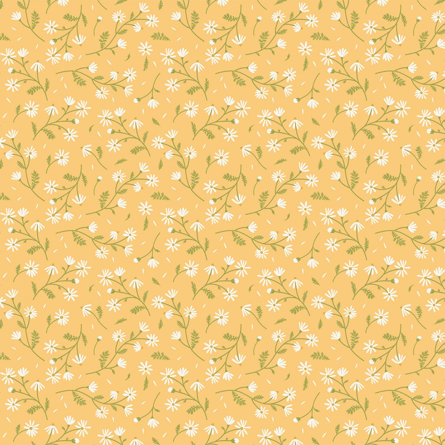 Poppie Cotton Sunshine And Chamomile Yellow Chamomile 