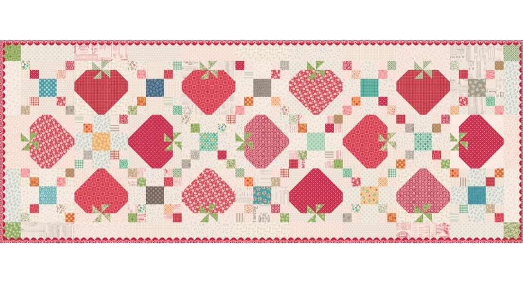 Lori Holt's  Sweet Strawberry Patch Runner Kit