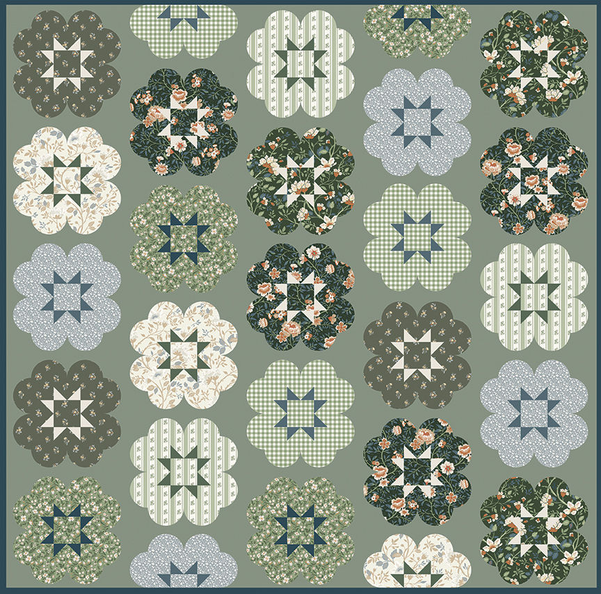 Star Bloom Quilt Kit By Kileys Quilt Room Featuring The Conservatory