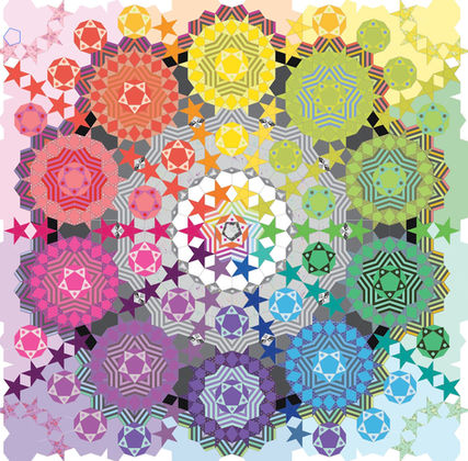 Super Nova Quilt Kit Featuring Tula Pink Full Kit Includes Templates