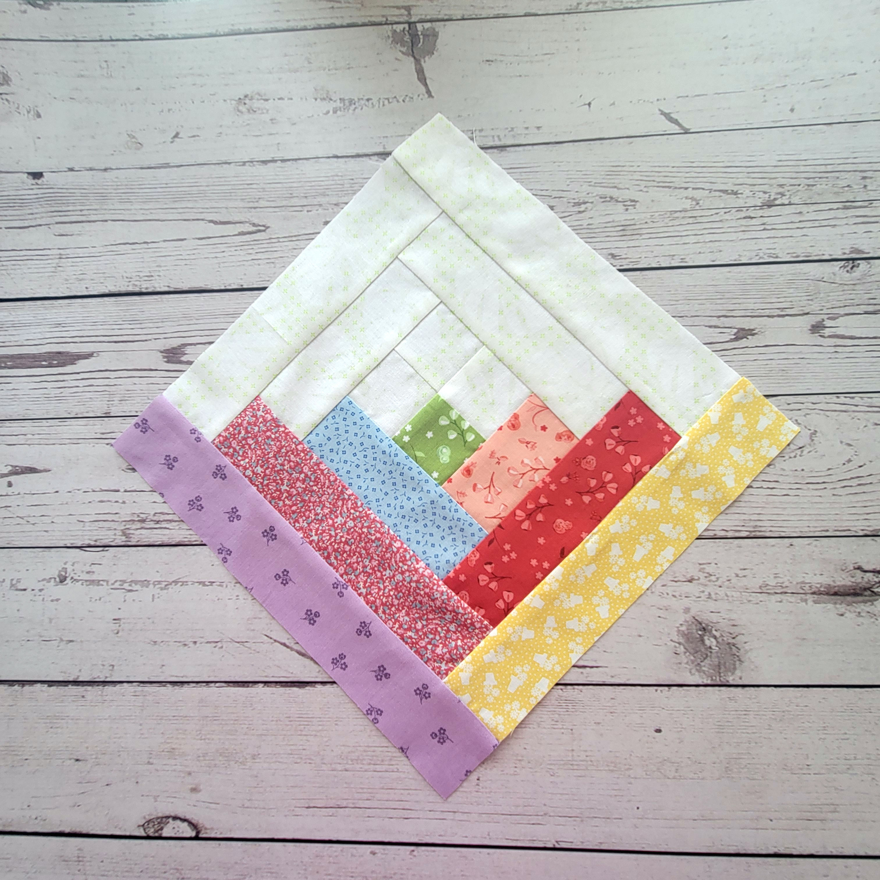 The Quilted Boutique's Crayola A Pre-Cut Log Cabin Quilt Kit