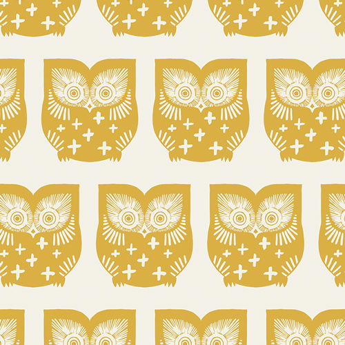 Hus Hoot Gul in Canvas By Art Gallery Fabrics - Canvas