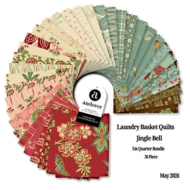 Laundry Basket Quilts Jingle Bell By Edyta Sitar For Andover Fabrics