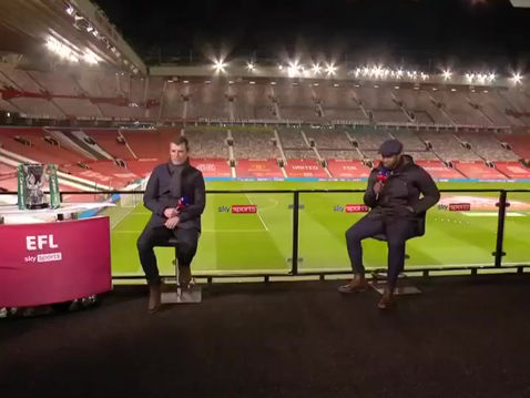 Micah Richards on Sky for the Carabao Cup Semi-Final