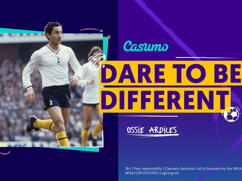 Ossie Ardiles joins Casumo for the second in their series "Dare to be Different"