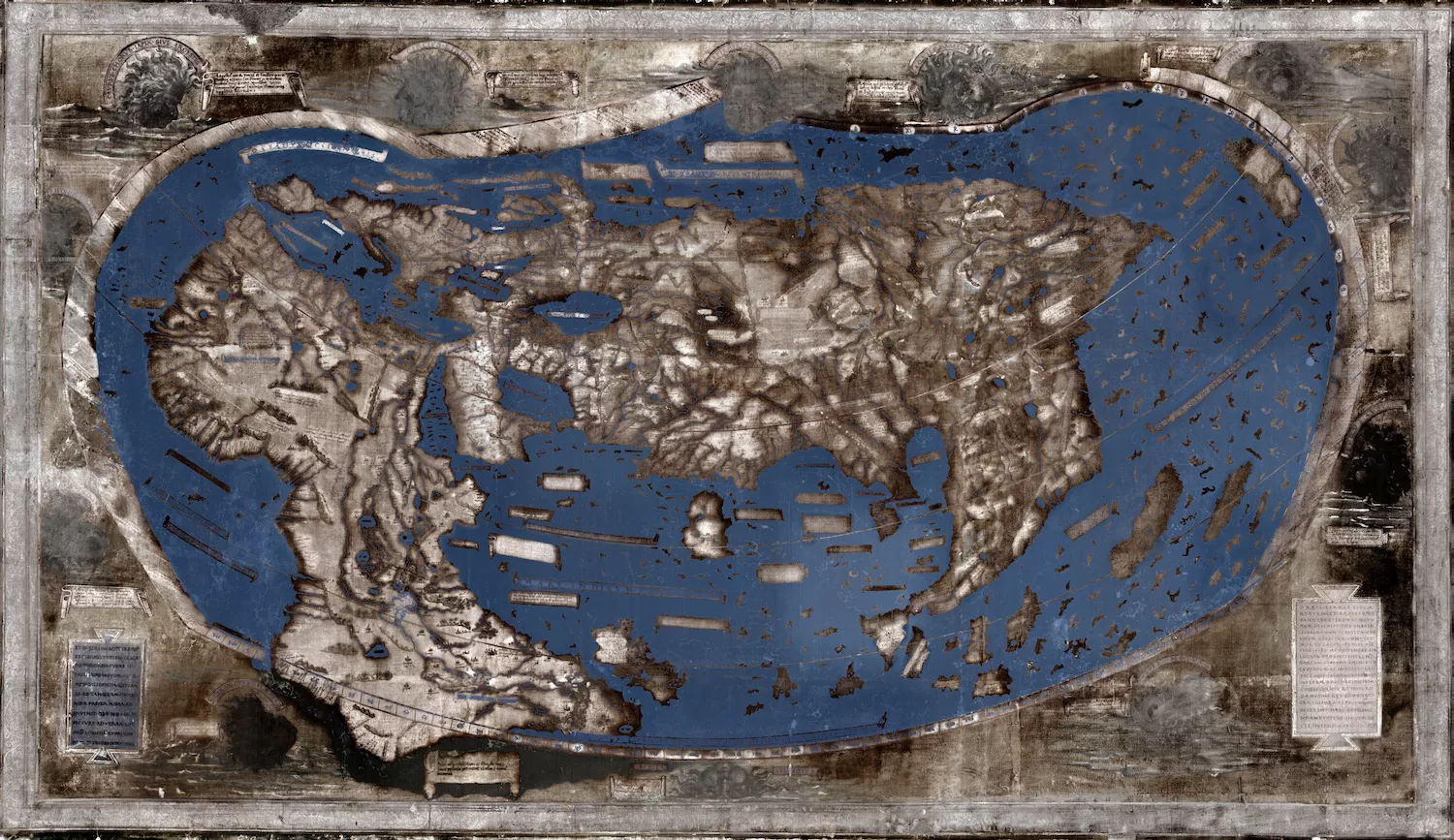 Map of world before the discovery of the Americas