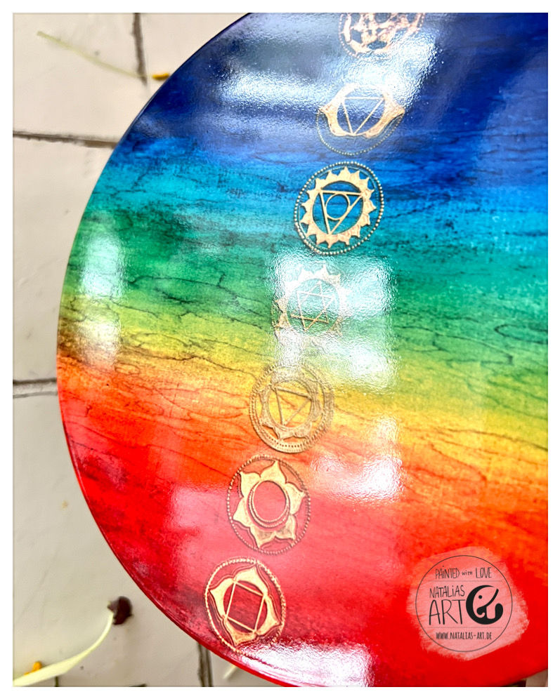 Thumbnail: Chakras - 20 cm keramik Karaffe untersetzter mit Karte coaster
