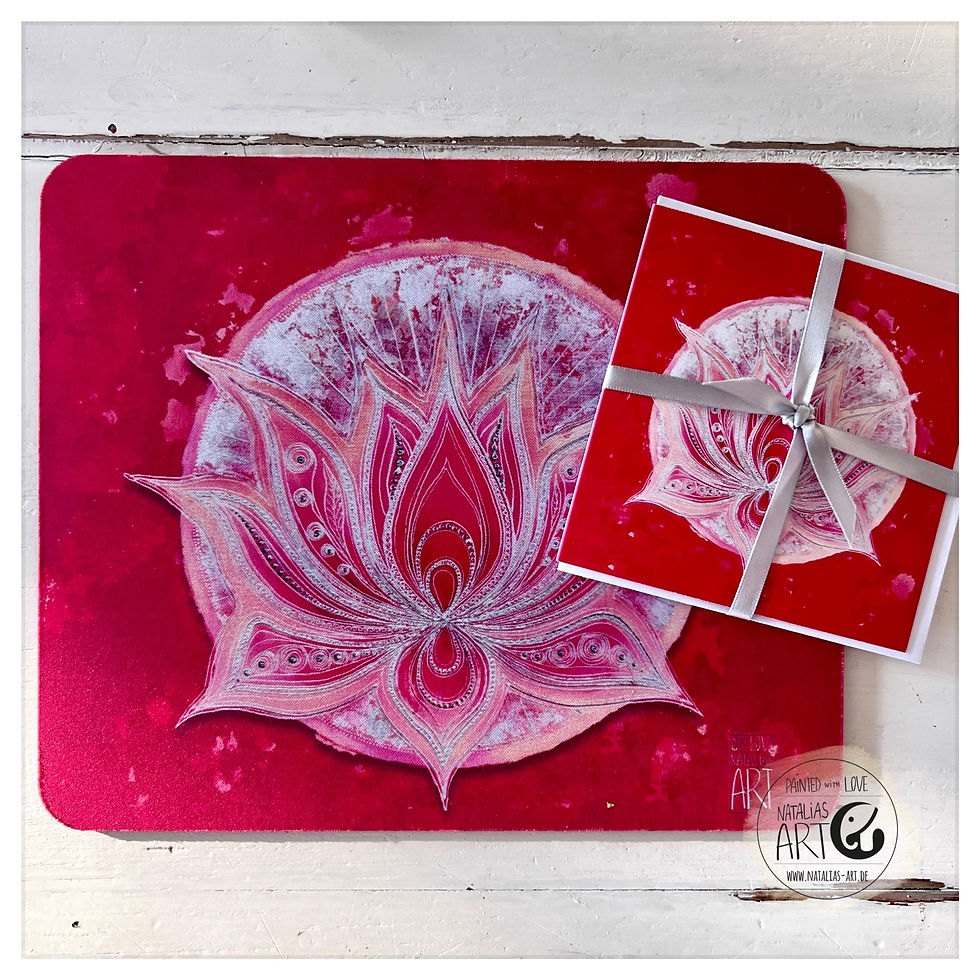 Thumbnail: Openness Lotus - Mousepad bundle mit Glückwunschkarte