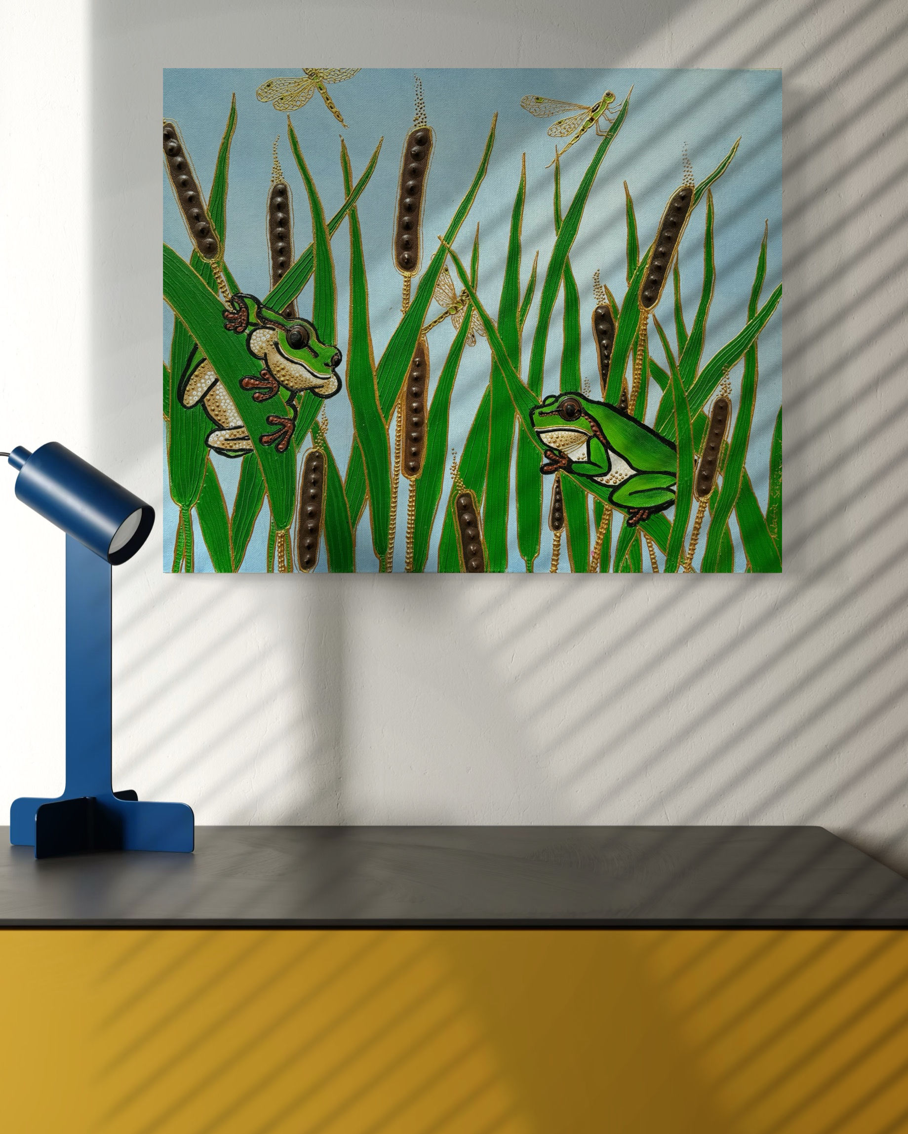 quck frosch frog artwork kunstwerk natalia schäfer korsch verlag