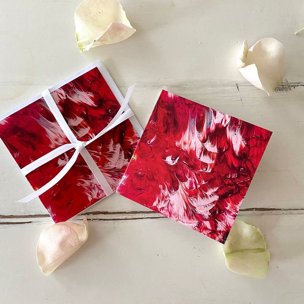 Thumbnail: Abstract Series - LOVE - greeting card -Glückwunschkarte 