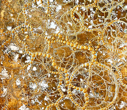 bliss kunstwerk von natalia schäfer, fold sturktur, weiß