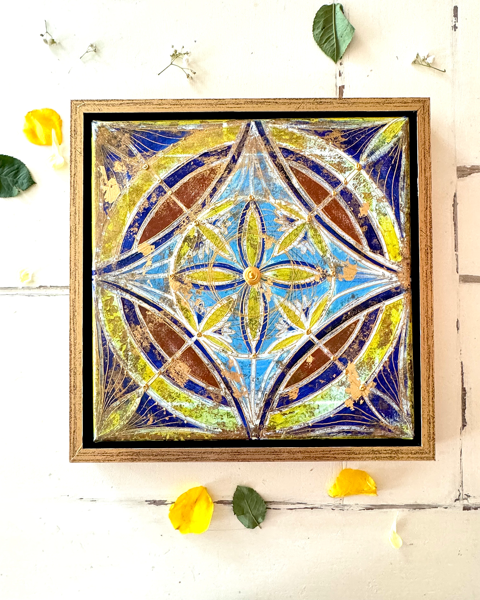 Miniaturbild: arabesque auftragsarbeiten kunst, african artwork, fliesen, tiles, mindfulness, kunstwerke,kalender 2025