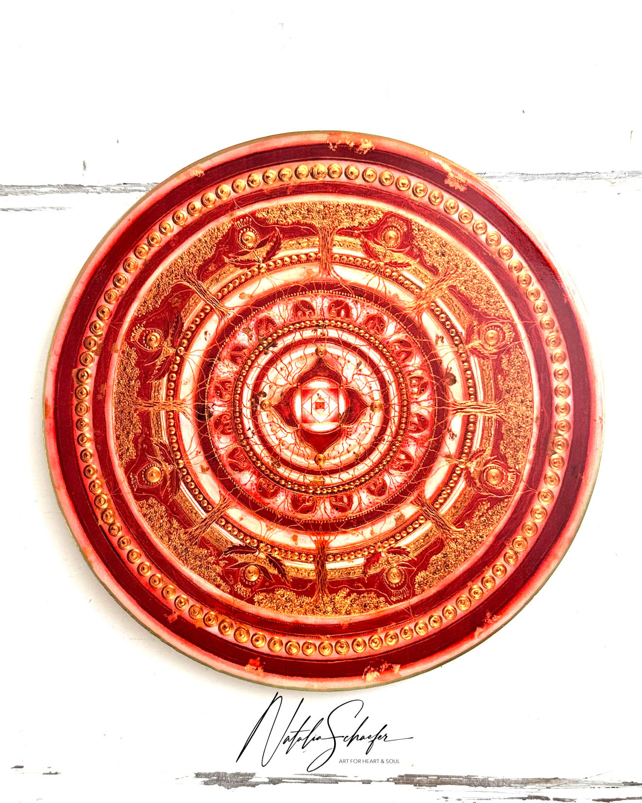 wealth, mandala,  20 cm, Keramik, Untersetzer, achtsamkeit, Natalia Schäfer