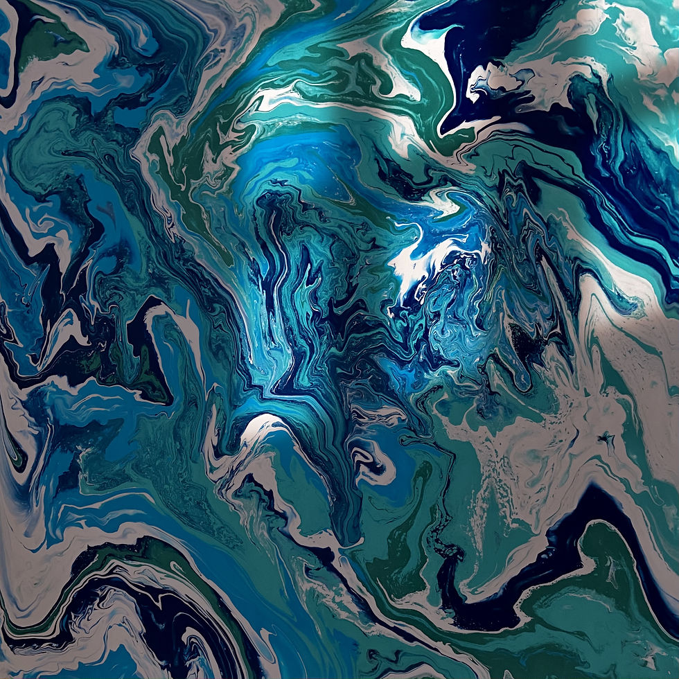 Follow the Flow - Ocean go with the Flow  -  abstraktes kunstwerk natalia schäfer