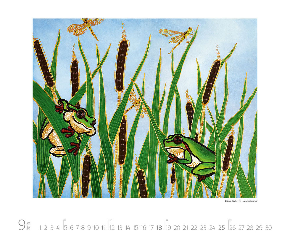 Thumbnail: quck frosch frog artwork kunstwerk natalia schäfer korsch verlag