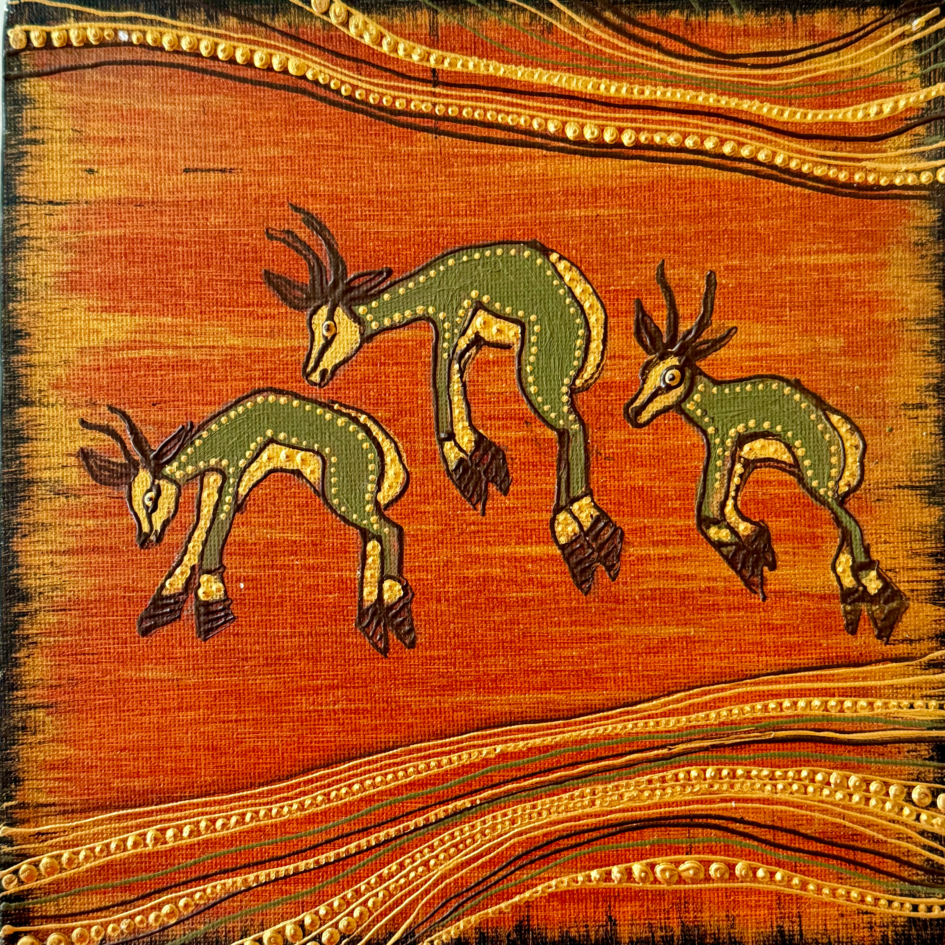 African Art Natalia Schäfer originale aus dem Kunstkalenderkaufen Korsch Verlag Kunst online kaufen Afrika kunst in Auftrag