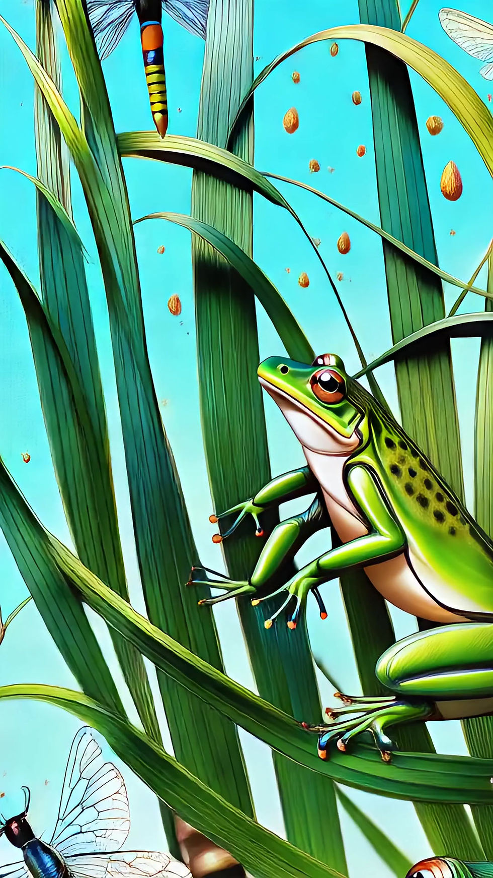 Thumbnail: quck frosch frog artwork kunstwerk natalia schäfer korsch verlag