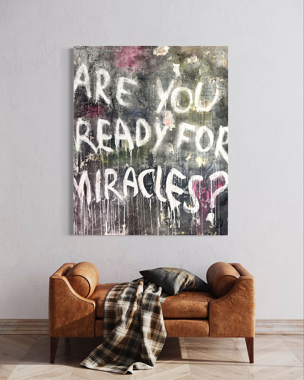 Thumbnail: Thoughts #VII- ARE YOU READY FOR MIRACLES? artwork by Natalia Schäfer