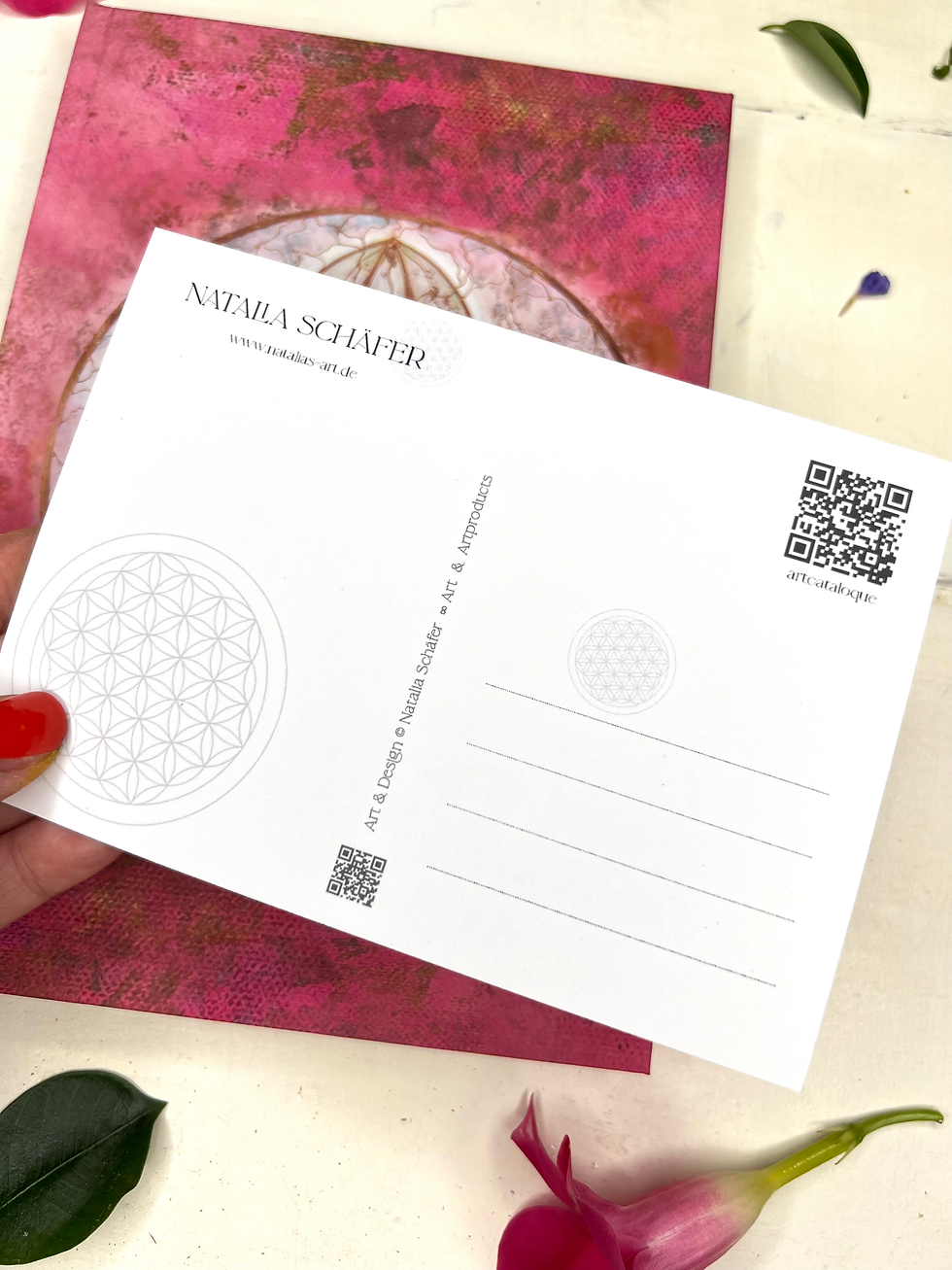 Thumbnail: notebook, Notizbuch a5, Kunstprodukte von Natalia Schäfer, Venus, Venus frequency, Geschenk, soft touch, yoga, mandala, medit