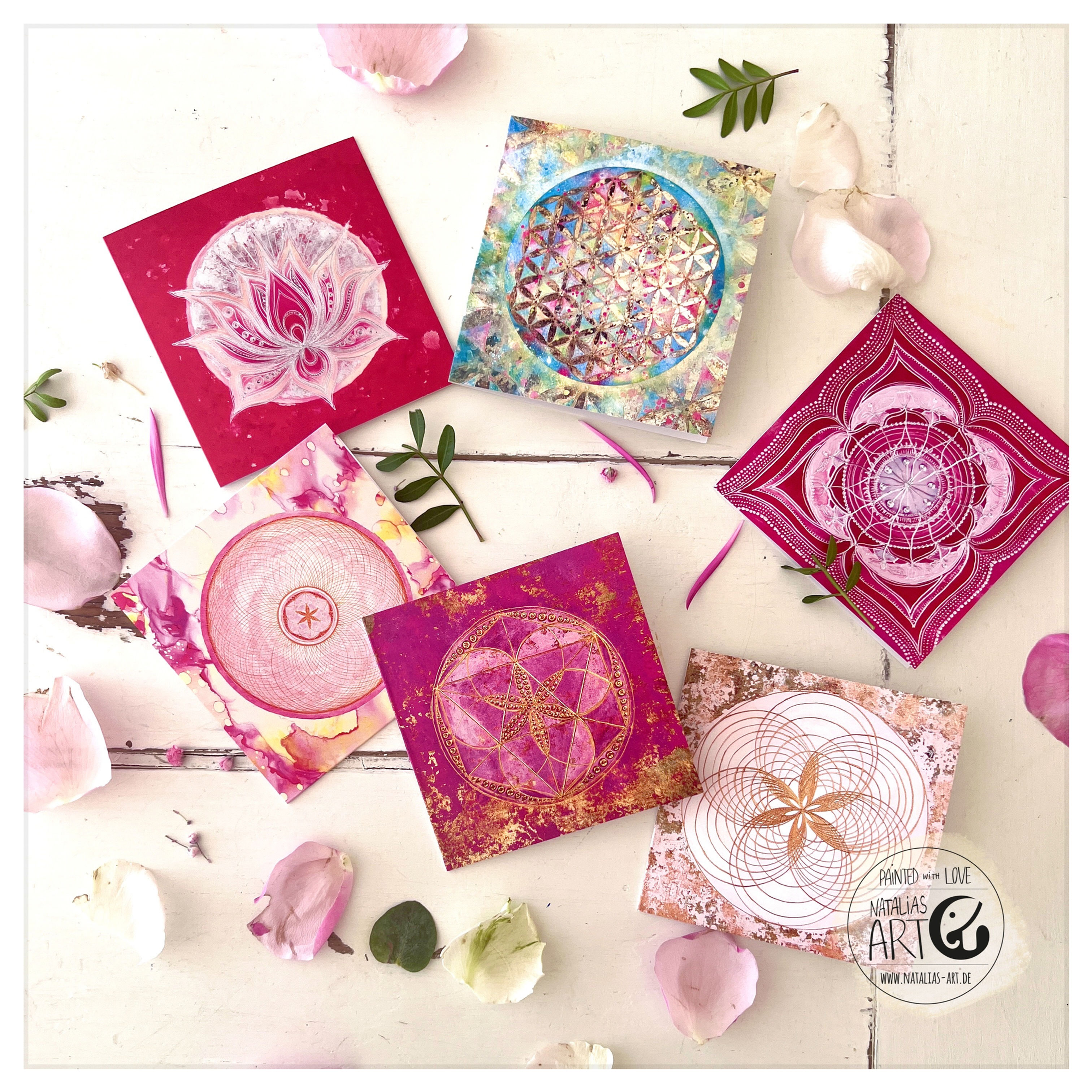 Mindfulness Greeting card Set (x 6) - spring selection 2022