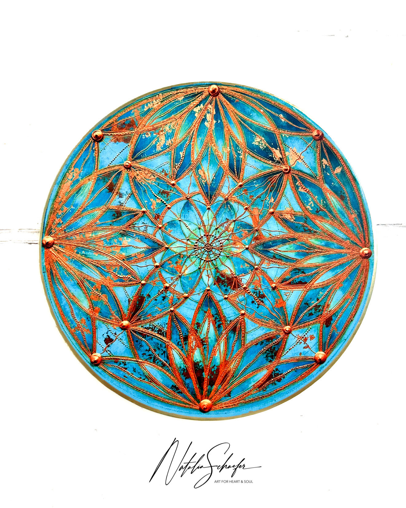 mandala,  20 cm, Keramik, Untersetzer, achtsamkeit, Natalia Schäfer