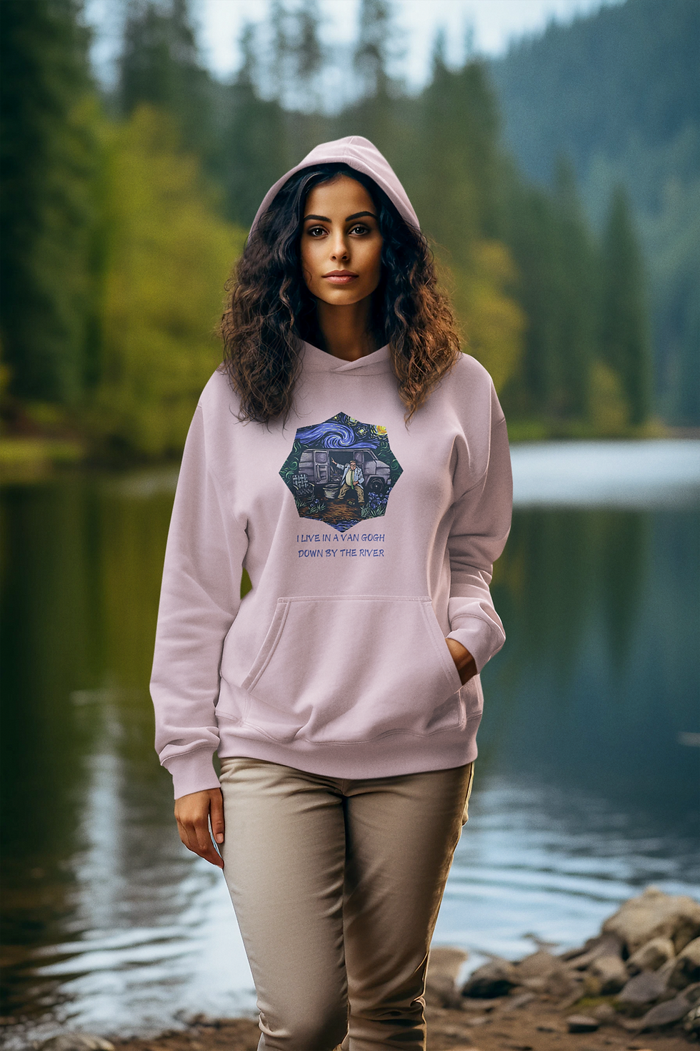 Thumbnail: Van Gogh by the River Hoodie