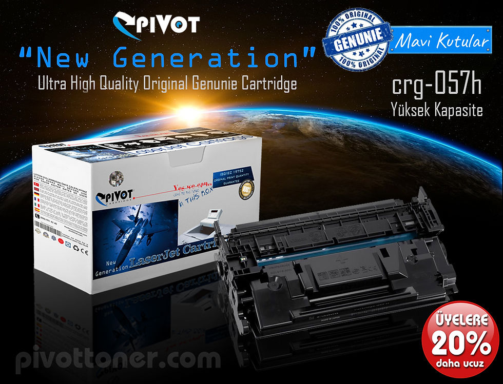 CANON crg057H "Orjinal ÇİPLİ" Yüksek Kapasite Lazer Toner için