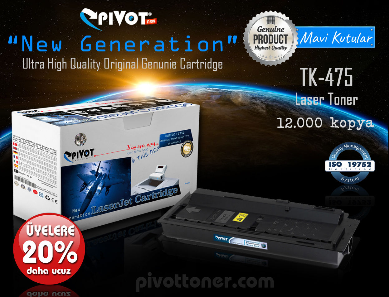 KYOCERA TK475 Lazer Toner Kartuş için