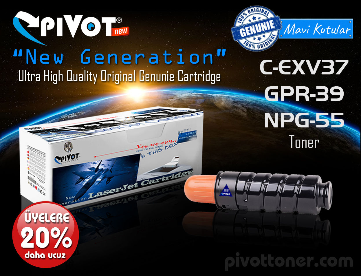 CANON CEXV37 - GPR39 - NPG55 Fotokopi Toneri için
