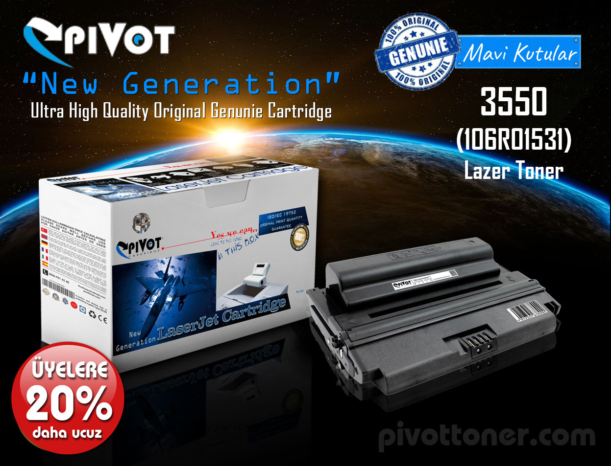 XEROX 3550 (106R01531) Lazer Toner için