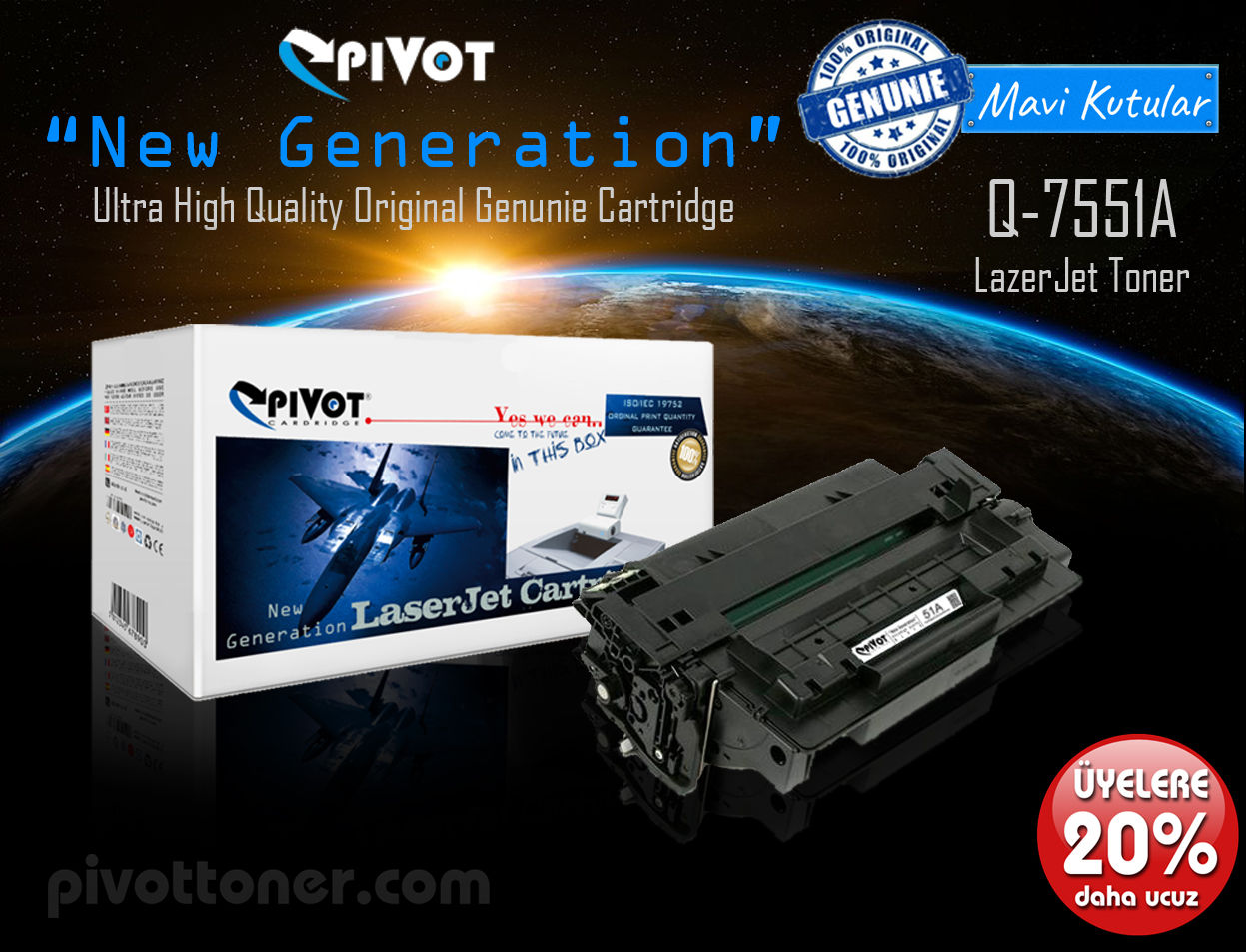 HP Q7551A (51A) Lazer Toner Kartuş için