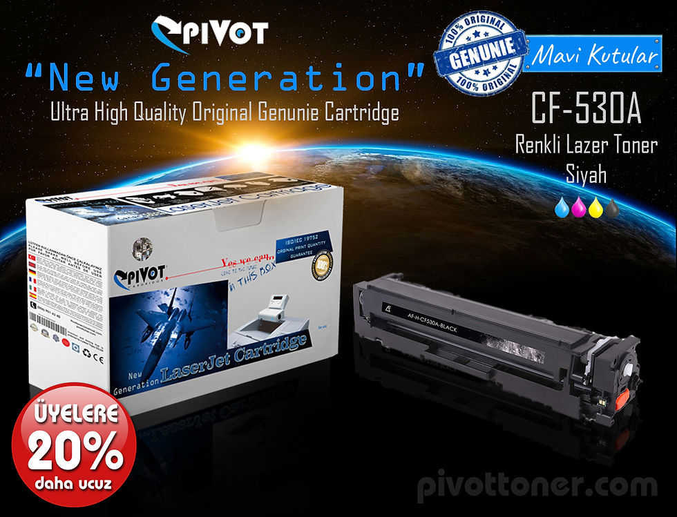 HP CF530A Siyah (205A) renkli lazer toner kartuşu için