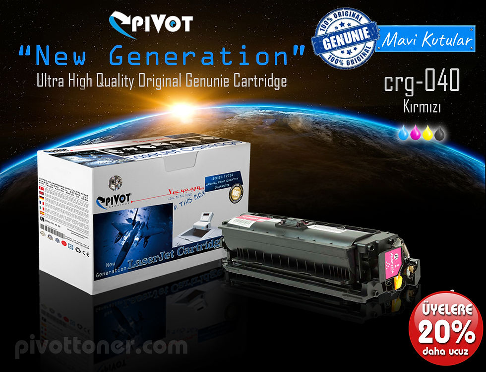 CANON crg040 Kırmızı (5.400 kopya) renkli lazer toner kartuşu için