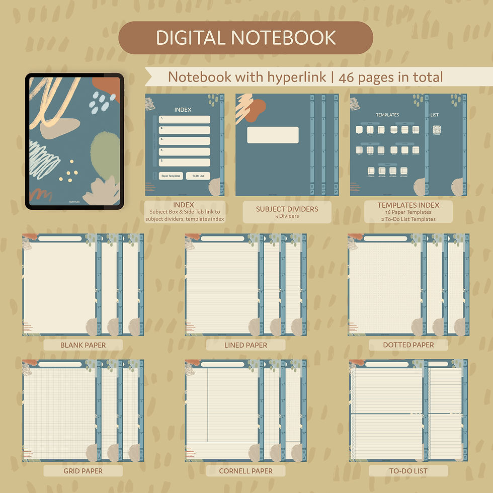 ภาพขนาดย่อ: Digital Notebook & Sticker Pack: Fall Collection