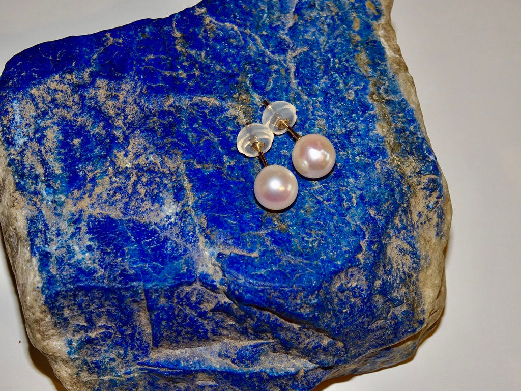 14 Karat Yellow 6mm Pearl Akoya