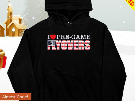 Official I love pre-game flyovers American flag shirt