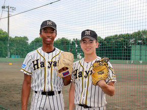 〈横浜隼人〉沼井伶穏（3年・投手）＆山野井寛大（3年・捕手）／中学時代から絆を深めたバッテリー。エース＆主将としてチームを甲子園へと導く