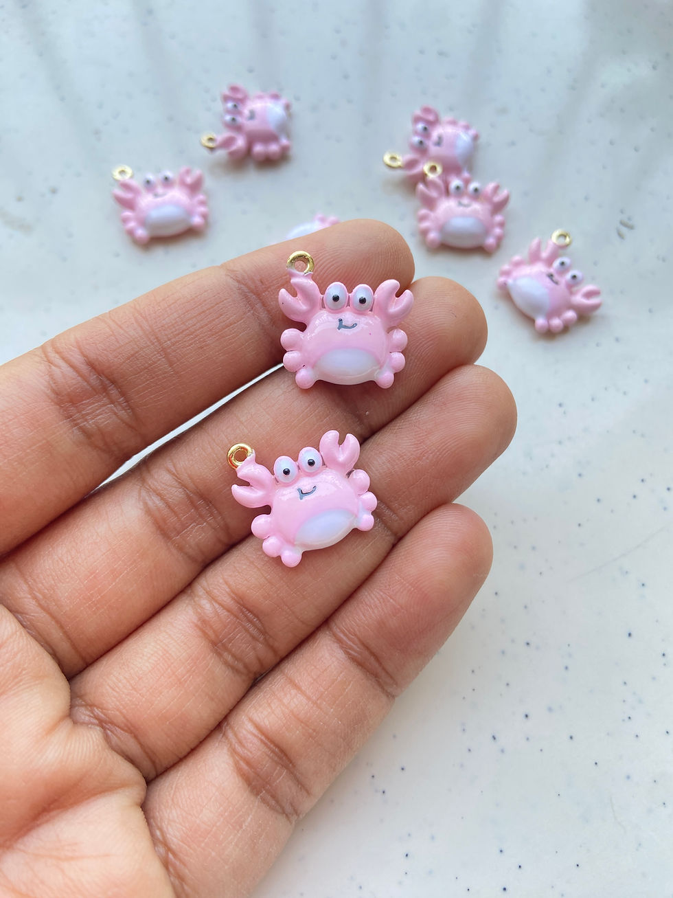 Thumbnail: Premium alloy 3d enamel crab shape charm