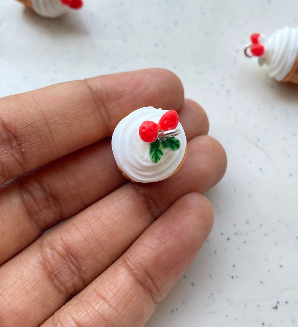 Thumbnail: 3D cupcake resin charm