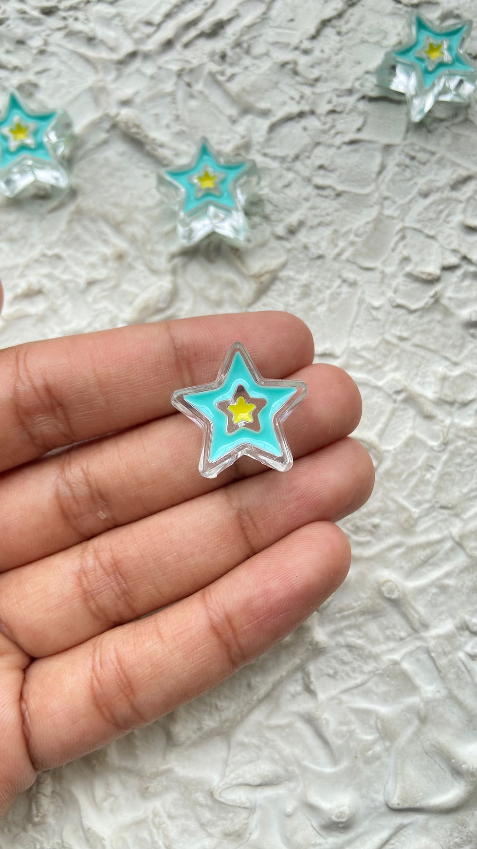 Thumbnail: Chonky star acrylic beads