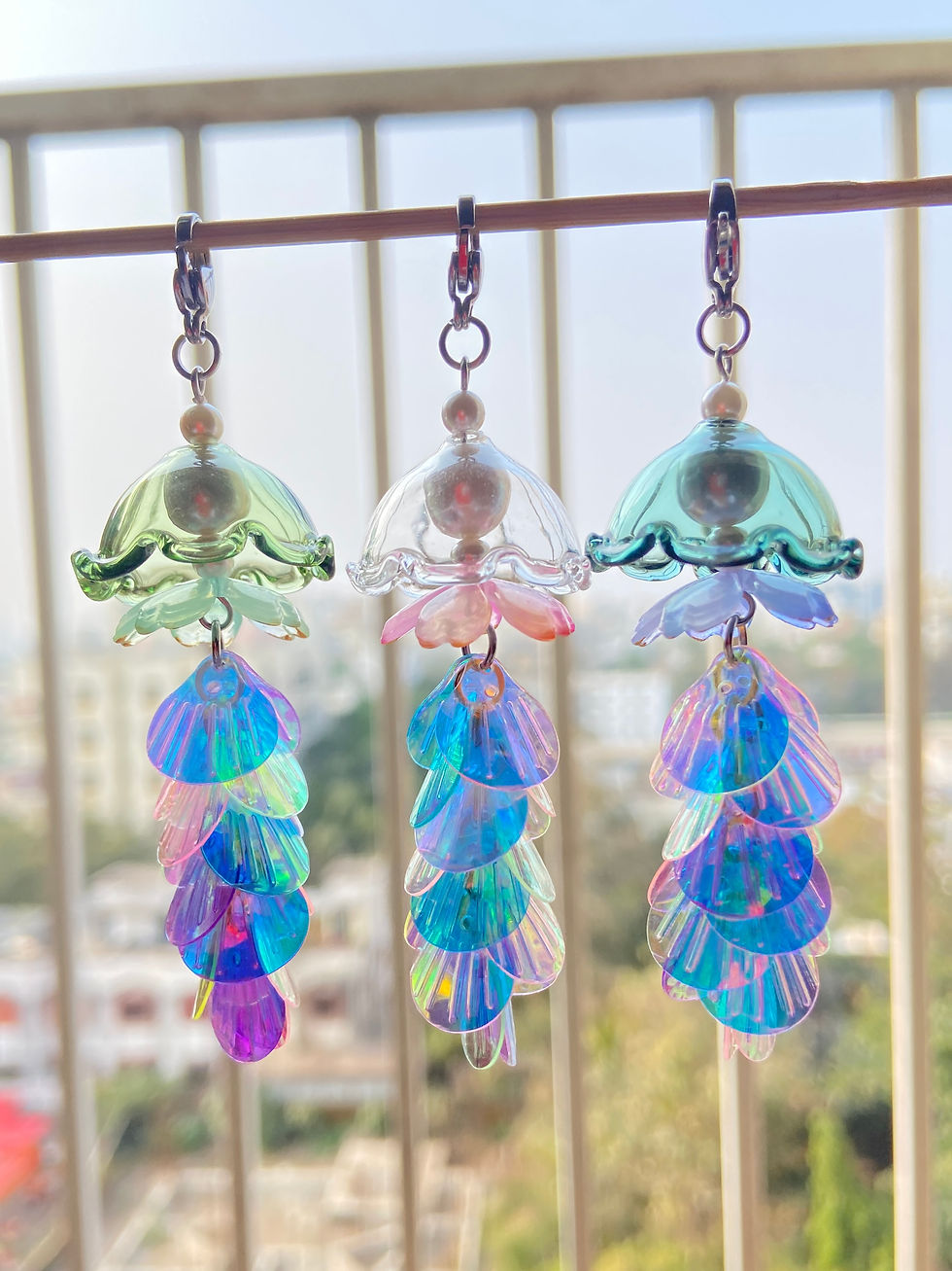 Thumbnail: Readymade jellyfish charm/keychain