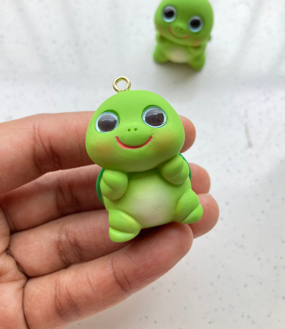 Thumbnail: 3D tortoise resin charm