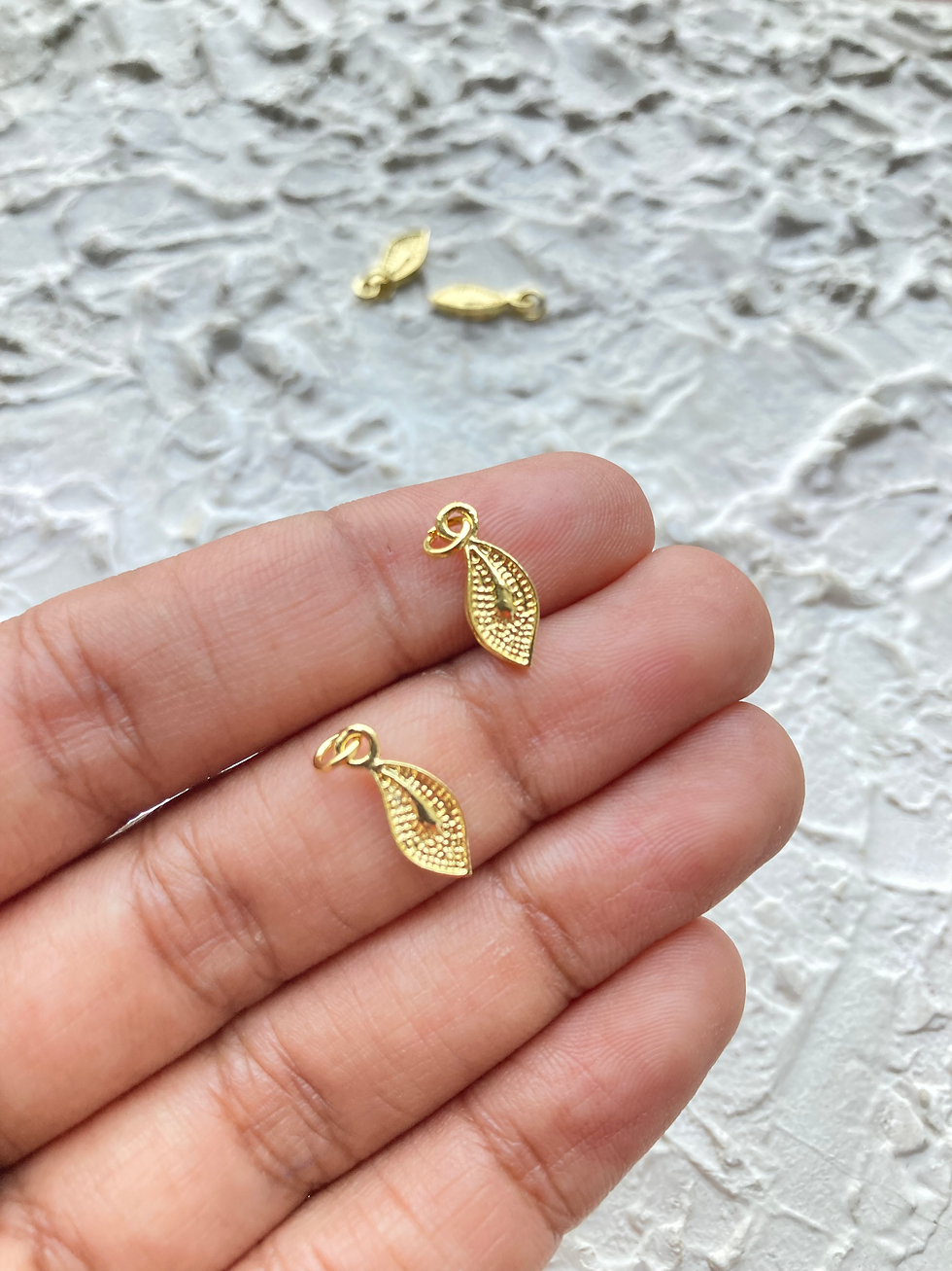 Thumbnail: Textured mix shape alloy charm