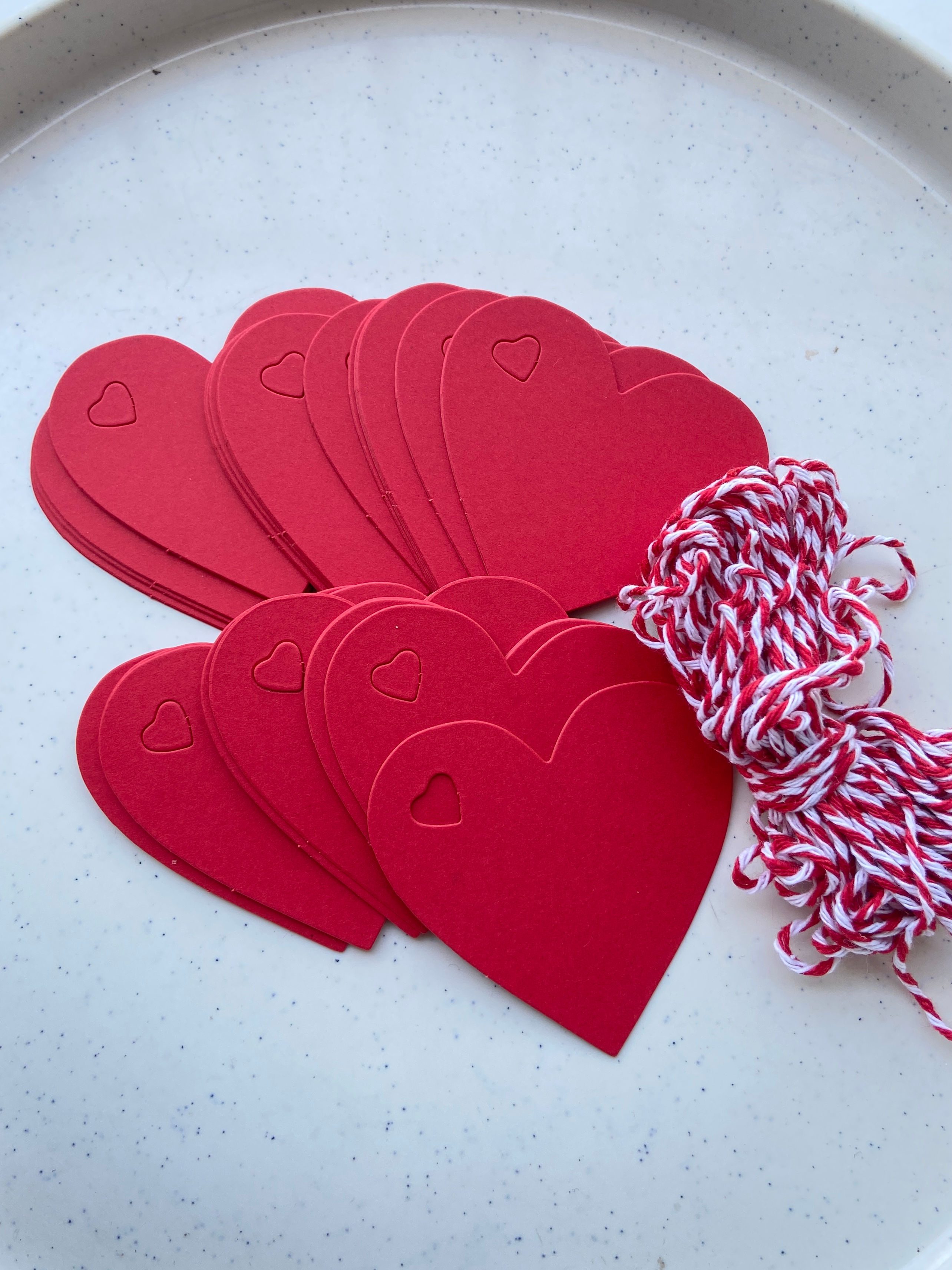 Heart shape paper tag set (200pcs)