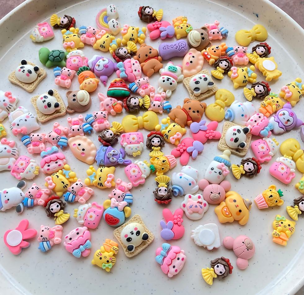 Thumbnail: Resin cabachon sticker soup